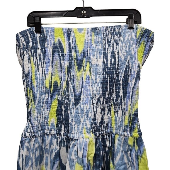 NWT By Anthropologie Reversible Smocked Mini Dress, LP - Picture 7 of 10